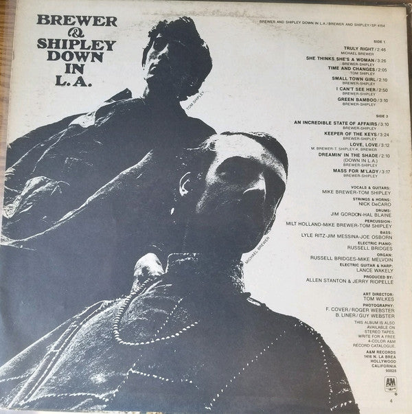 Brewer & Shipley* : Down In L.A. (LP, Album, Ter)