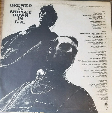 Brewer & Shipley* : Down In L.A. (LP, Album, Ter)