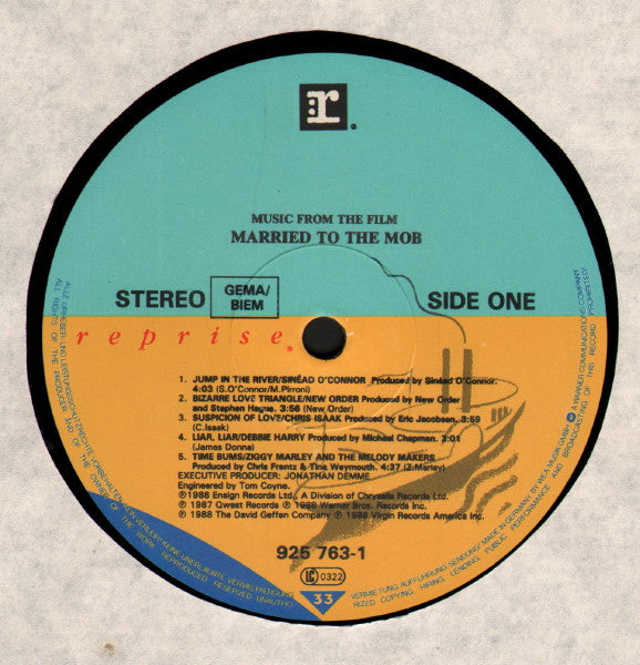 Various : Music From The Film Married To The Mob (LP, Comp)