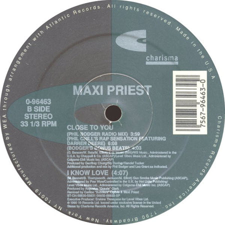 Maxi Priest : Close To You (12", SRC)