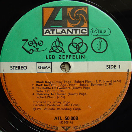 Led Zeppelin : Untitled (LP, Album, RE)