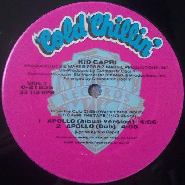 Kid Capri : Apollo / Shout Outs (12", Maxi)