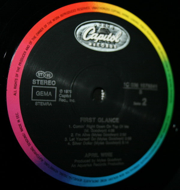 April Wine : First Glance (LP, Album, RE)