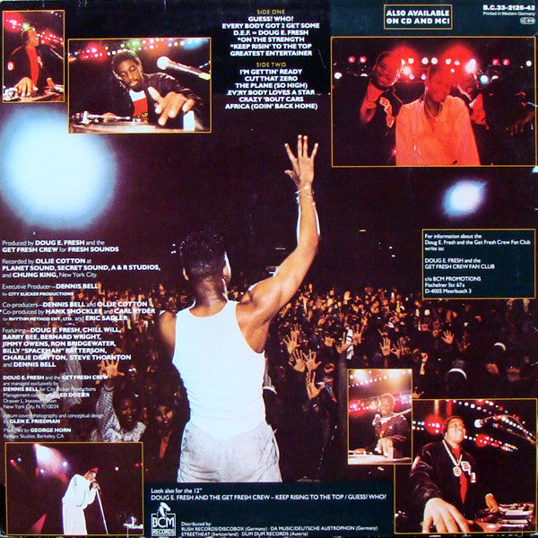 Doug E. Fresh And The Get Fresh Crew : The World's Greatest Entertainer (LP)