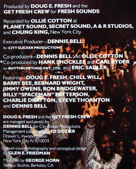 Doug E. Fresh And The Get Fresh Crew : The World's Greatest Entertainer (LP)