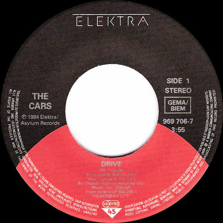The Cars : Drive (7", Single)