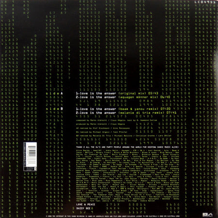 Mark 'Oh Presents Daisy Dee : Love Is The Answer (12", Maxi)