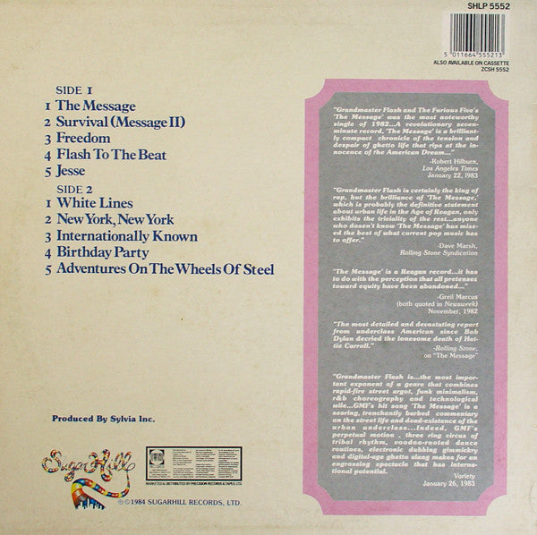 Grandmaster Flash & The Furious Five : Greatest Messages (LP, Comp)