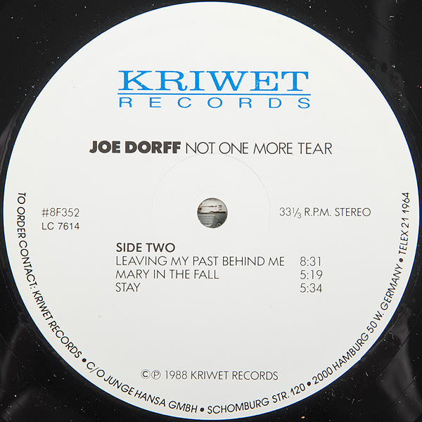 Joe Dorff : Not One More Tear (LP, Album)