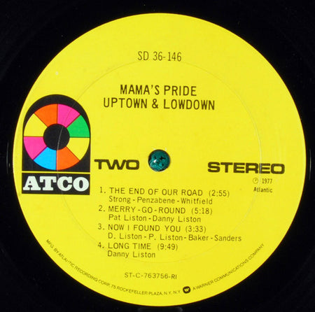 Mama's Pride (2) : Uptown & Lowdown (LP, Album,  PR)