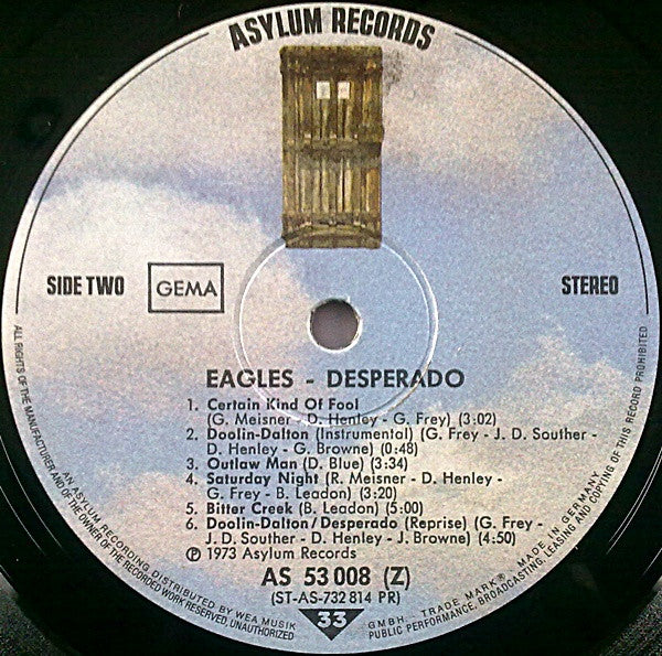 Eagles : Desperado (LP, Album, RE)