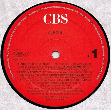 Alexis : Alexis (LP, Album)