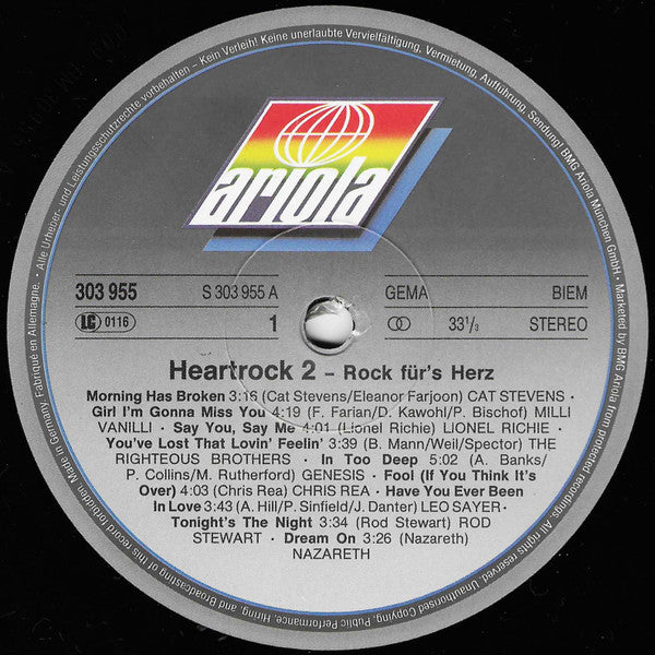 Various : Heart Rock - Rock Für's Herz Vol. 2 (2xLP, Comp)