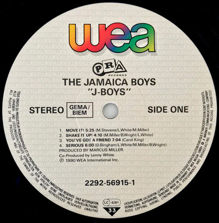 The Jamaica Boys : J Boys (LP, Album)