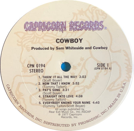 Cowboy (6) : Cowboy (LP, Album)