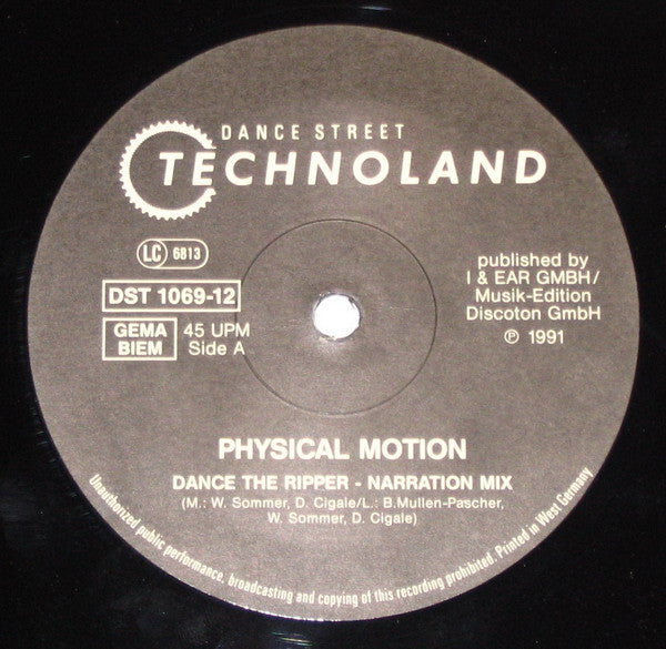 Physical Motion : Dance The Ripper (12")