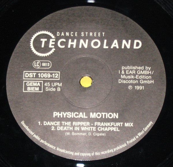 Physical Motion : Dance The Ripper (12")