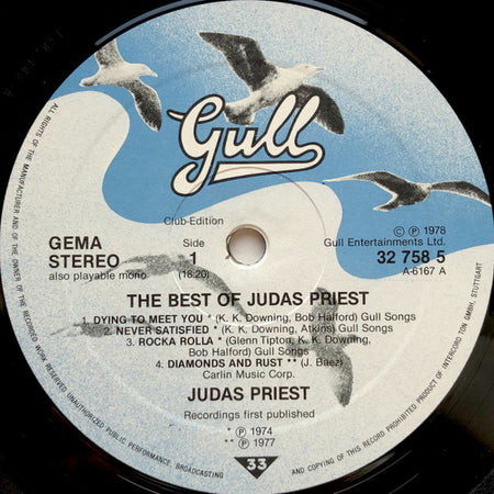 Judas Priest : The Best Of Judas Priest (LP, Comp, Club)