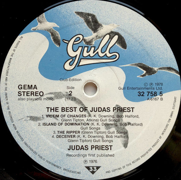 Judas Priest : The Best Of Judas Priest (LP, Comp, Club)