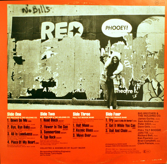 Janis Joplin : Joplin In Concert (2xLP, Album, RE, Sun)
