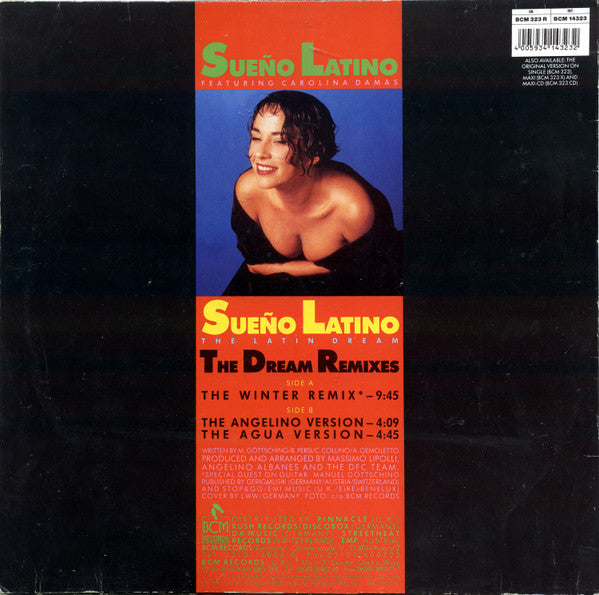 Sueño Latino : Sueño Latino - The Latin Dream (The Dream Remixes) (12", Maxi)