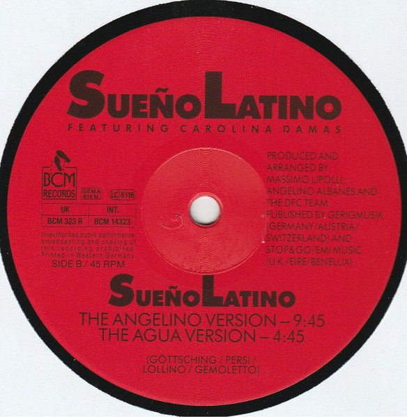 Sueño Latino : Sueño Latino - The Latin Dream (The Dream Remixes) (12", Maxi)