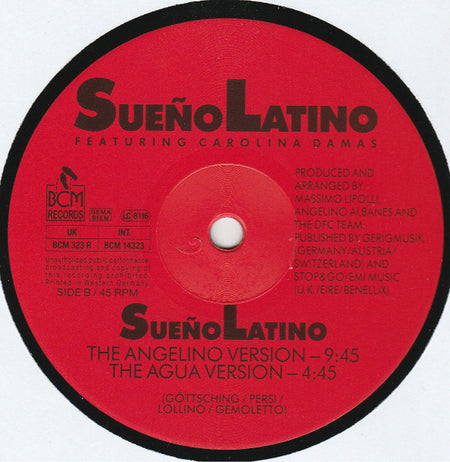 Sueño Latino : Sueño Latino - The Latin Dream (The Dream Remixes) (12", Maxi)