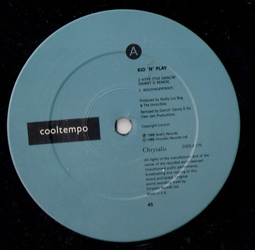 Kid'N'Play* : 2 Hype (Dancin' Danny D Remix) (12")