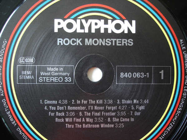 Various : Rock Monsters (LP, Comp)
