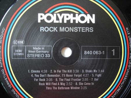 Various : Rock Monsters (LP, Comp)