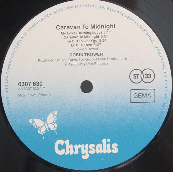 Robin Trower : Caravan To Midnight (LP, Album)