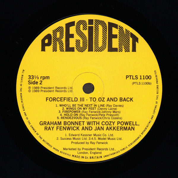 Forcefield (8) : To Oz And Back (LP, Album)