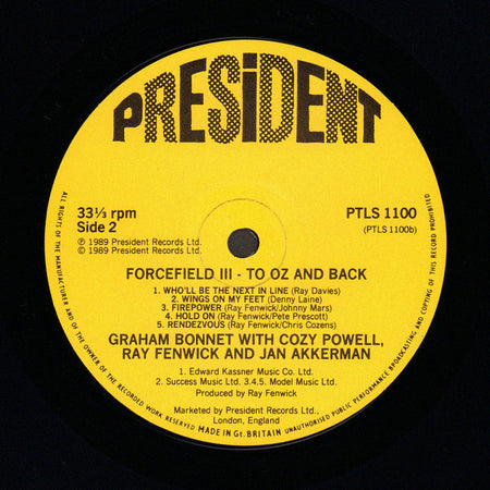 Forcefield (8) : To Oz And Back (LP, Album)