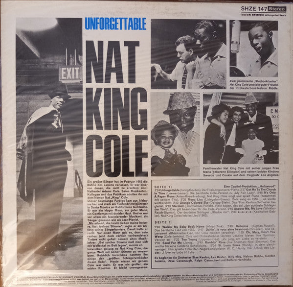 Nat King Cole : Unforgettable (LP, Comp, HÖR)