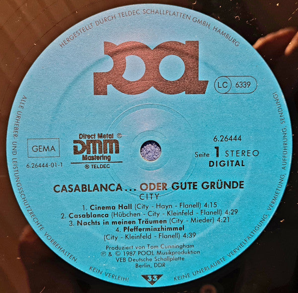 City (3) : Casablanca...Oder Gute Gründe (LP, Album)