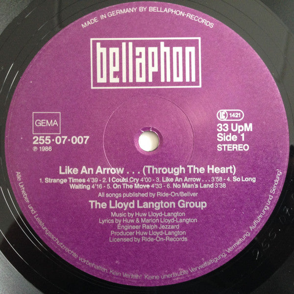 Lloyd Langton Group : Like An Arrow... (Through The Heart) (LP, Album)
