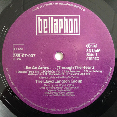 Lloyd Langton Group : Like An Arrow... (Through The Heart) (LP, Album)