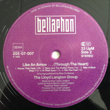 Lloyd Langton Group : Like An Arrow... (Through The Heart) (LP, Album)