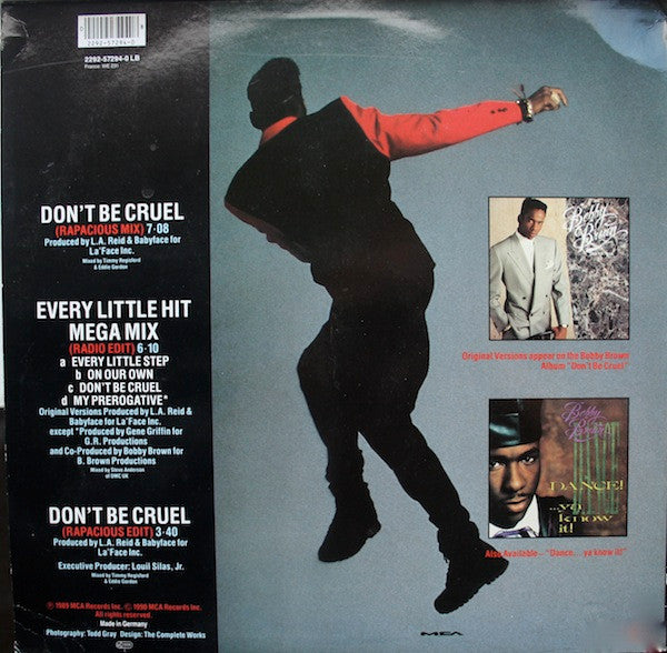 Bobby Brown : Don't Be Cruel / Every Little Hit Megamix (12")
