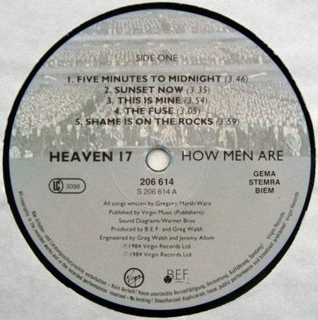 Heaven 17 : How Men Are (LP, Album)