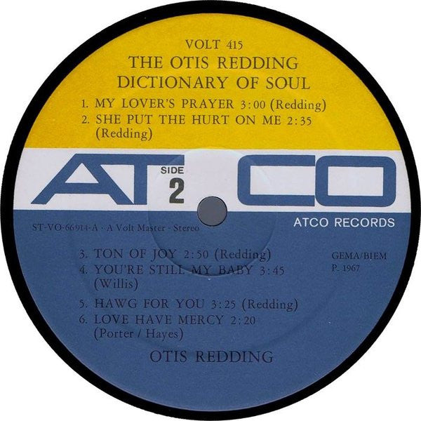 Otis Redding : The Otis Redding Dictionary Of Soul (Complete & Unbelievable) (LP, Album)