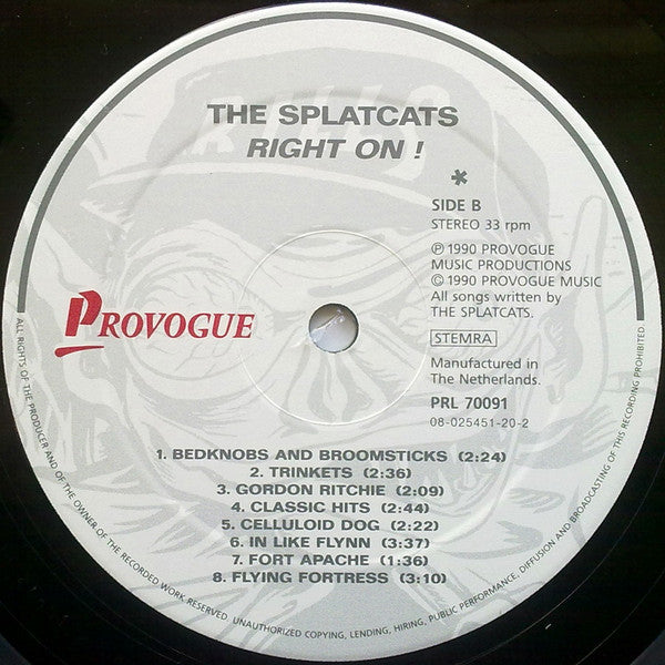 The Splatcats : Right On ! (LP)
