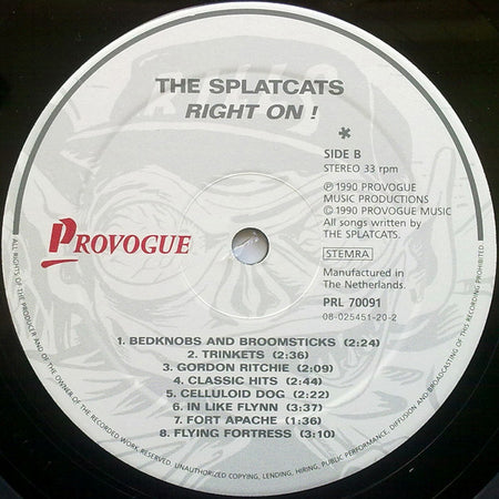 The Splatcats : Right On ! (LP)