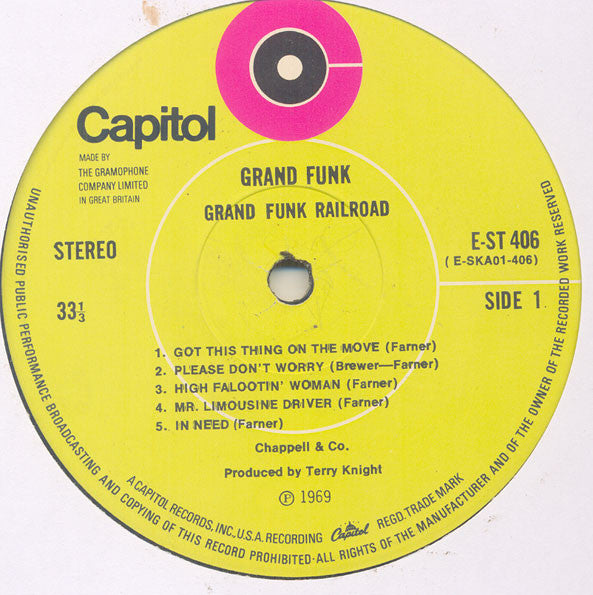 Grand Funk Railroad : Grand Funk (LP, Album)