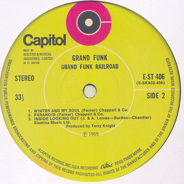 Grand Funk Railroad : Grand Funk (LP, Album)