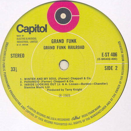 Grand Funk Railroad : Grand Funk (LP, Album)