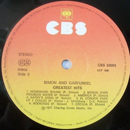 Simon & Garfunkel : Simon And Garfunkel's Greatest Hits (LP, Comp, RE, RP)