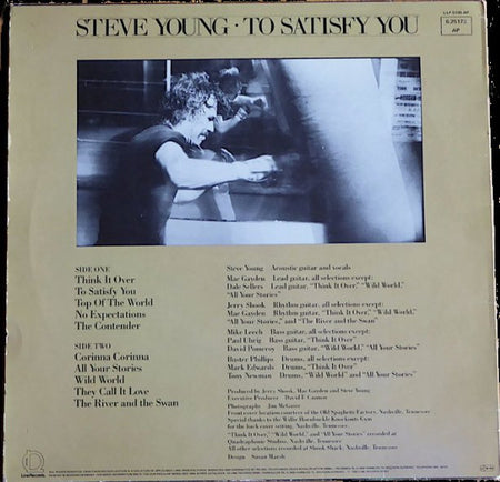 Steve Young (2) : To Satisfy You (LP)