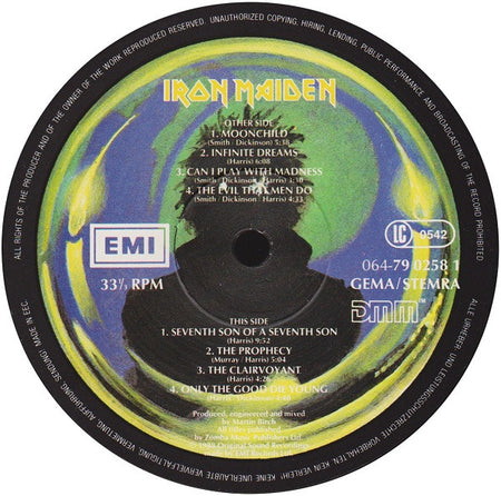 Iron Maiden : Seventh Son Of A Seventh Son (LP, Album)