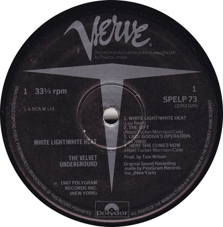 The Velvet Underground : White Light/White Heat (LP, Album, RE)